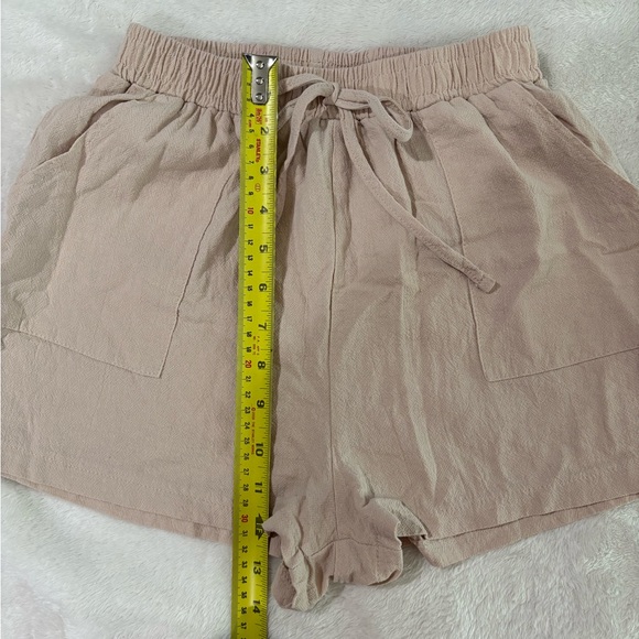 SHIEN Women's Tan Drawstring Shorts - Picture 3 of 5